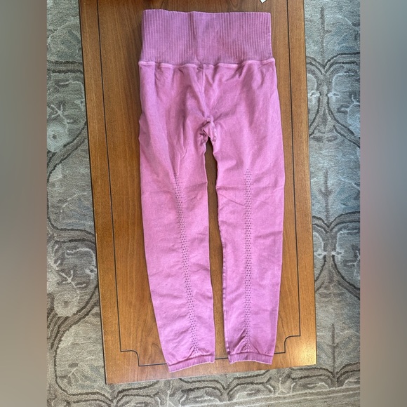 Free People Pink Seamless Ribbed Waist Leggings XS - Picture 3 of 7